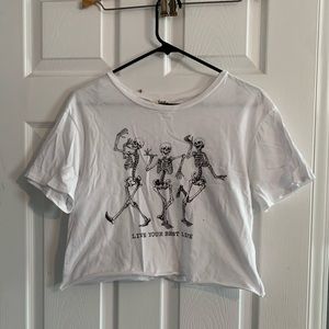Skeleton Crop Top